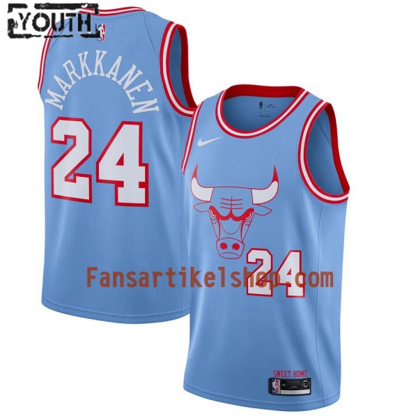 NBA Chicago Bulls Trikot Lauri Markkanen 24 Nike 2019-2020 City Edition Swingman - Kinder